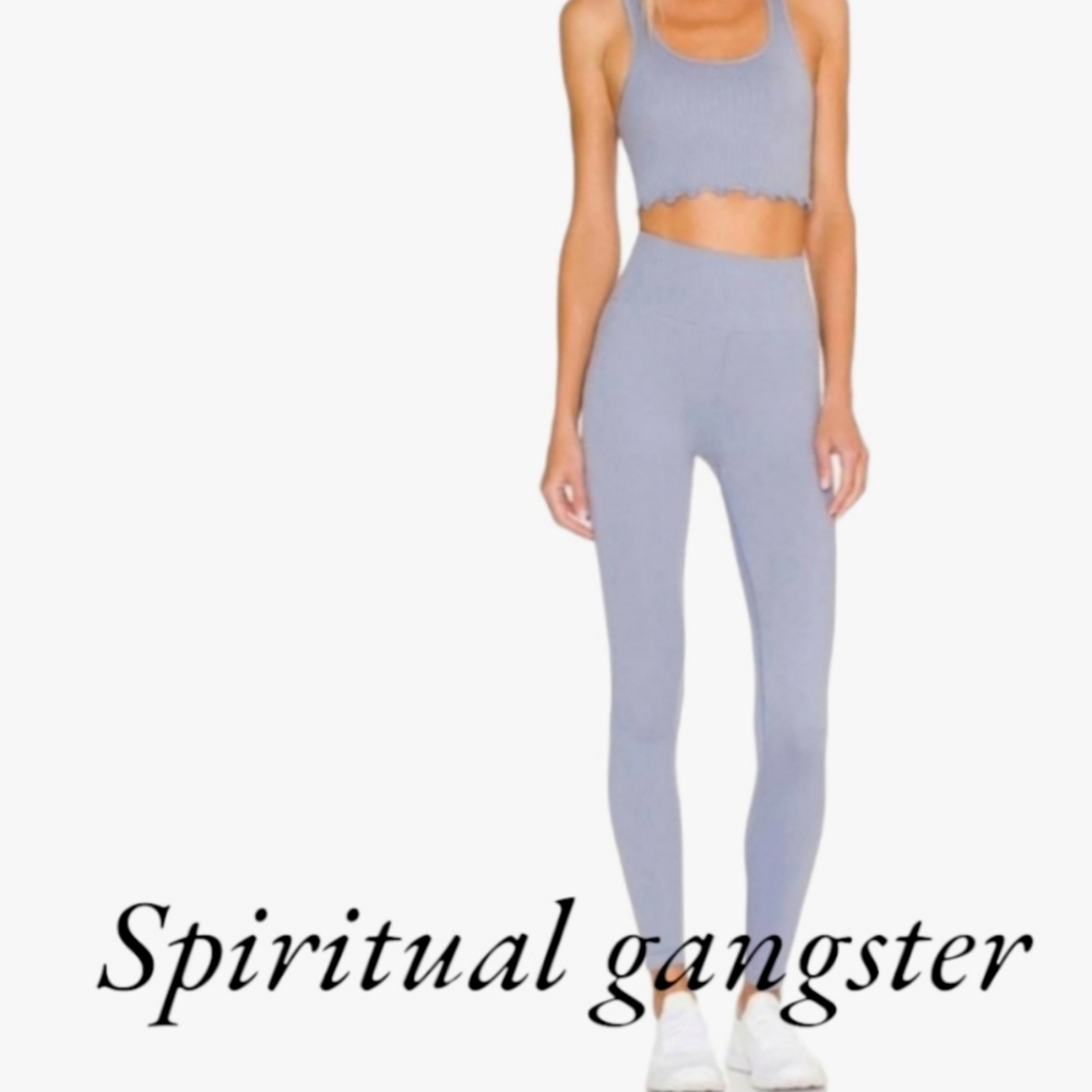 Spiritual Gangster Love Sculpt seamless leggings ribbed high waist women's XS/S